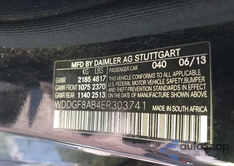 2014 Mercedes-Benz C 300 Sport 4Matic from USA, damaged, VIN WDDGF8AB4ER303741
